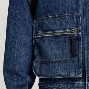 Outfitize Veste en jean légère d'été pour homme, blanche, respirante, en coton, tendance - Product Image 2