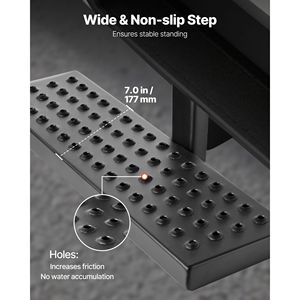 Protezione Universale per Paraurti Posteriore, Pedana Antiscivolo per Gancio di Traino con Capacità di Carico di 350 LBS per Supporti da 2 Pollici - Product Image 5