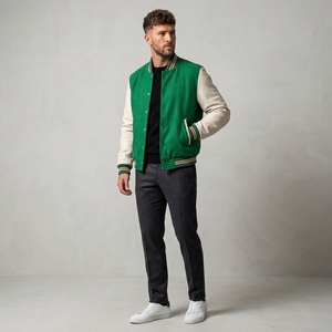 Chaqueta Varsity Clásica Estilo Letterman, Chaqueta Bomber de Béisbol para Hombre y Mujer - Product Image 6