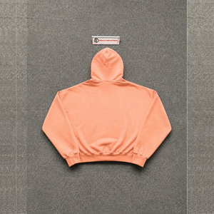 เสื้อฮู้ดดี้พรีเมียมสีพีชทรงโอเวอร์ไซส์แบบซิป มีกระเป๋า ดีไซน์เรียบง่าย สไตล์ลำลอง ผ้าเฟรนช์เทอร์รี่ เหมาะสำหรับใส่ในฤดูใบไม้ร่วง พร้อมฟังก์ชั่นใช้งานอเนกประสงค์ - Product Image 6