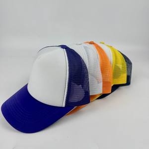 Wholesale Cheap Outdoor Custom Blank Trucker Cap Promotional Solid Trucker Cap Colorful Foam Mesh Trucker Cap - Product Image 6
