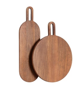 Planche à découper en bois d'acacia naturel écologique avec poignée, épaisseur 1,5 cm, bloc à découper durable, accessoire de cuisine - Meilleur prix - Product Image 1