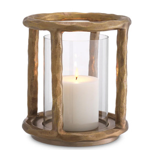 Hurricane Dix vintage Brass Votive <b>Candle</b> Holders Home Decoration Metal Frame Glass Insert <b>Candle</b> Votives - Product Image 1