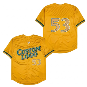 Camiseta de Béisbol para Hombre, Manga Corta, Color Granate Sólido, Cuello en V, Cierre de Botones, Transpirable, Ropa Deportiva de Poliéster, Uniforme de Equipo - Product Image 5