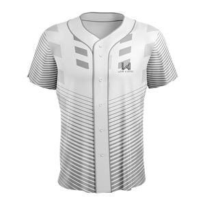 Camiseta de Béisbol para Mujer, Manga Corta, Cierre de Botones, Absorbe la Humedad, Poliéster, Corte Regular para Adultos - Product Image 4