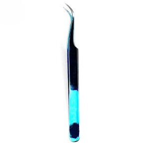 Pinzas para Extensiones de Pestañas con Punta Recta y Curva 2026, Pinzas de Acero Inoxidable Blancas y Negras para Pestañas Postizas - Product Image 4
