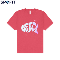 T-shirt formel en coton peigné 100 % personnalisé avec impression 3D en relief, sérigraphie et logo de designer pour homme