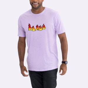 Camiseta de Cuello Redondo de Manga Corta para Hombre, Estilo Juvenil de Verano, 200 Gramos, Tejido de Poliéster/Algodón Ecológico - Product Image 2