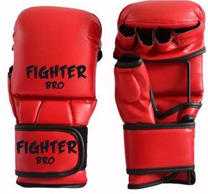 Gants de compétition MMA en cuir artificiel pour entraînement, sparring, combat, Muay Thai, Kickboxing, logo personnalisé, ajustement professionnel - Product Image 1
