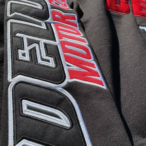 Sudadera con Capucha para Hombre, Otoño 2022, 100% Algodón, Forro Polar Grueso, con Cierre, Logotipo Personalizado Bordado, Talla Grande - Product Image 5