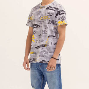 <b>Y2K</b> Stylish Streetwear Fully Printed Crew Neck Men's T-<b>Shirts</b> Clothing Manufacturer Short Sleeves Cotton Regular Graphic T-<b>Shirt</b> - Product Image 3