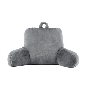 Set di 2 Cuscini in Finta Pelliccia Grigia con Memory Foam, Lussuoso Cuscino da Letto - Product Image 2