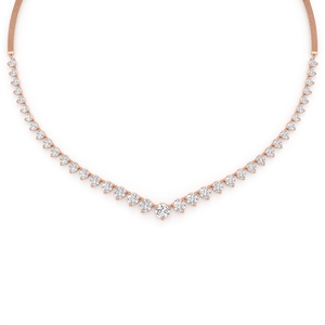 High Quality Graduation Diamond <b>Tennis</b> <b>Necklace</b> for Men Women Lab Grown Diamonds Sterling silver, 9KT,10KT, 14KT,18KT Jewel Gift - Product Image 2