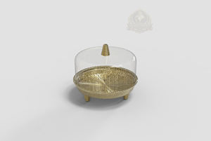 Soporte para Exhibición de Postres, Bandeja Dorada Premium para Servir Dulces, Decoración de Mesa para Eid en los Emiratos Árabes Unidos, Decoración de Diseño para el Hogar en Dubái - Product Image 6