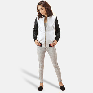 Women Real Leather Jacket New Design Style Wholesale Windproof Genuine Leather <b>Zipper</b> up Women's Shearling Leather Jacket - Product Image 1