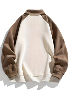 Sudadera de Punto con Botones para Invierno, Logotipo Frontal, Estilo Americano, Cómoda, Deportiva, Informal, Manga Larga, Prenda Exterior Versátil para Actividades al Aire Libre - Product Image 2