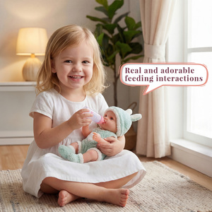Poupées Reborn Babeside Mini, poupée Reborn souriante <span class=keywords><strong>Mia</strong></span>, 12 pouces, nouveau-né fille, tête en vinyle, corps en tissu, poupées Reborn réalistes - Product Image 5