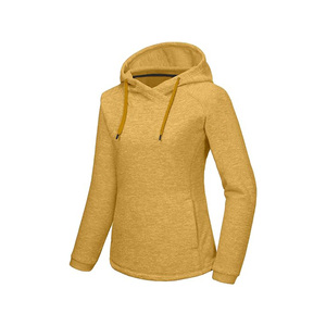 Sweat-shirt à capuche zippé en polaire, coupe ample, avec grandes poches, décontracté, à manches longues, couleur unie - Product Image 1