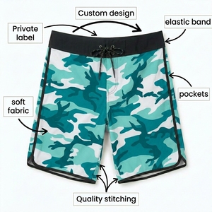 Shorts de bain camouflage haut de gamme pour hommes, en polyester, anti-UV, avec cordon de serrage, séchage rapide, légers, pour la plage, le surf, l'été - Product Image 6