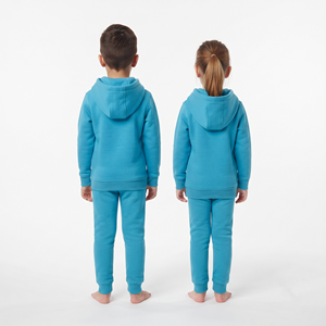 Conjunto Deportivo de Invierno para Niños, Sudadera con Capucha y Cremallera Completa de Algodón Grueso, Pantalones Deportivos a Juego, Sudadera con Capucha y Pantalones Deportivos Casuales Unisex Personalizados - Product Image 2