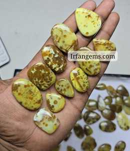 Opale verte orbiculaire 100% naturelle, prix de gros, lot de haute qualité, opale verte orbiculaire de différentes formes et tailles, fabrication de bijoux - Product Image 3