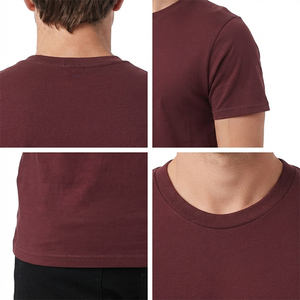 Camiseta de Hombre 100% Algodón con Logotipo Personalizado, Venta al Por Mayor OEM, Cuello Redondo, Etiqueta Privada, Impresión Serigráfica, MOQ Bajo - Product Image 3