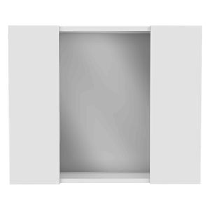 Armadietto a Specchio Artemisa a Doppia Anta Bianco con Un Ripiano Esterno per Bagno - Product Image 2