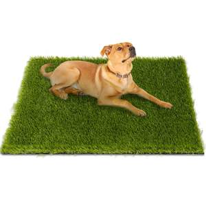 La alfombrilla de césped artificial para mascotas respetuosa con el medio ambiente, diseñada para perros y gatos, proporciona una superficie suave y cómoda - Product Image 1