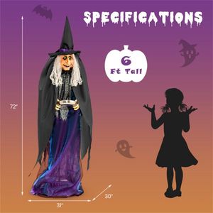 67\" Halloween Witch Decorations Spooky Halloween Party Decorations - Product Image 2