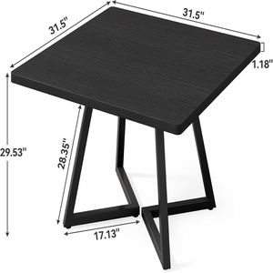 Modern <b>Square</b> Dining <b>Table</b> for Living Room and <b>Kitchen</b> Classic Design Wooden <b>Kitchen</b> Dining <b>Table</b> - Product Image 5