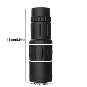 8x42mm Mini telescopio ottico professionale portatile nero ABS corpo in resina per il campeggio Bird Watching giocattoli scientifici educativi - Product Image 2