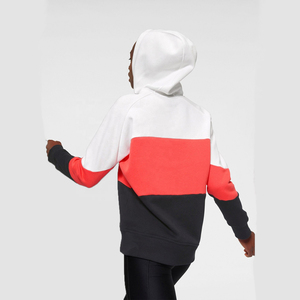Custom Women Colorblock Fleece <b>Hoodie</b> Loose Casual Pullover Pocket Sweatshirt Streetwear Gym Fitness Athletic Sportswear - Product Image 2