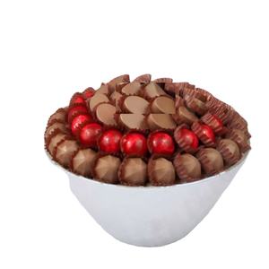 Tazón de Metal hecho a mano de gran calidad, diseño atractivo para servir chocolates, dulces, tazón para Hotel, restaurantes, mesa, soporte dulce - Product Image 1