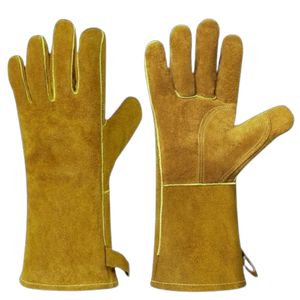 Gants en cuir de vachette renforcé haute performance, ignifuges et réfléchissants, pour les pompiers - Product Image 2