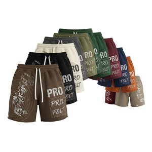 Hot <b>Sale</b> Streetwear 100% Cotton Breathable Quick Dry Embroidery Logo Design High Street Sweatpants Mid Elastic Waist Fleece - Product Image 1