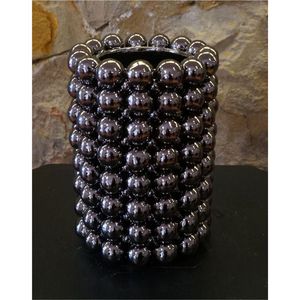 Vase en métal texturé moderne, pot de fleurs décoratif, vase cylindrique en fer de luxe pour la décoration de la maison, les mariages, le salon, centre de table - Product Image 6