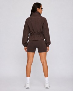 Conjunto Corto de Chaqueta y Pantalones Cortos Cortavientos para Mujer, Ropa Deportiva Ligera y Cómoda - Product Image 3