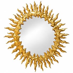 Miroir mural vintage doré orné, style baroque antique, miroir de vanité suspendu, style rococo, décoration d'intérieur, miroir décoratif. - Product Image 4