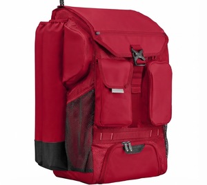 Sac à dos de sport en nylon blanc 50-70L avec poches latérales en mesh et compartiment avant - Product Image 6