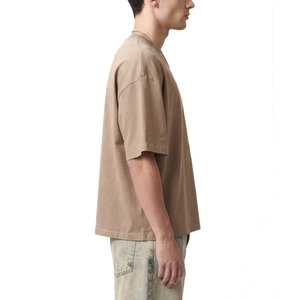Nouvel Arrivage T-shirt Homme Coupe Boxy en Coton Premium Épais, Tissu Lourd, Coupe Décontractée, Style Streetwear Décontracté pour le Quotidien Moderne - Product Image 4