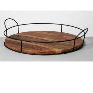 Plateau de service en bambou classique et design avec poignée pour restaurant, café, hôtel, pour servir plats, aliments, fruits, café - Product Image 4