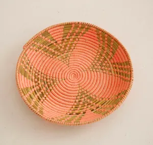 Handmade Wall Basket Decor Set Natural Woven Rattan Wall <b>Hanging</b> Art Round Trays for Living Room and Bedroom Home Decoration - Product Image 5