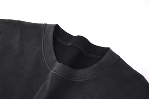 Camiseta Oversize Vintage de Algodón y Poliéster 220 GSM para Hombre, Estilo Desgastado, Personalizada al por Mayor, OEM - Product Image 2