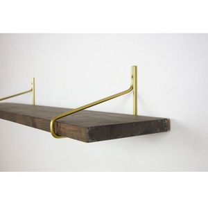 Vintage Style Brass Shelf Bracket for Decorative <b>Floating</b> Wooden <b>Shelves</b> Premium Interior Furniture Hardware Solution - Product Image 5
