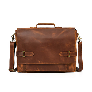 Porte-documents en cuir de vachette de qualité supérieure pour les voyages d'affaires, sac pour ordinateur portable au design personnalisé, fabricant OEM ODM en gros - Product Image 1