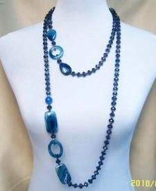 Collar de Cuentas de Resina Turquesa Moderno y a la Moda con Colgante de Resina para Boda y Regalo - Product Image 2