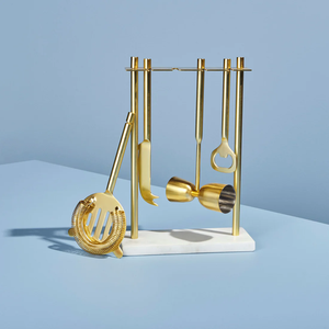Juego de herramientas de barra de latón dorado de calidad perfecta para mezclar bebidas en casa y hotel, juego de herramientas de barra Golden Craft a un precio razonable. - Product Image 4