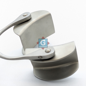 Écarteur abdominal manuel Collin à deux lames, auto-serrant, en acier inoxydable réutilisable, haute qualité, gris, référence 1414-10, Autocalv - Product Image 2