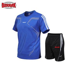 ชุดวอร์มแขนสั้นขาสั้นสำหรับผู้ชาย,ชุดวอร์มชุดกีฬาลำลองคอกลมตาข่ายเสื้อออกกำลังกายวิ่งเล่นฟิตเนสปี2021สำหรับฤดูร้อน - Product Image 5