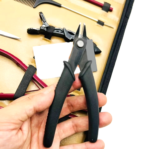 Complete Hair Extension Tools Kit Stainless Steel Microlink Pliers Hair Extension Needle Pulling <b>Hook</b> Beading Tool Bead Closing - Product Image 2